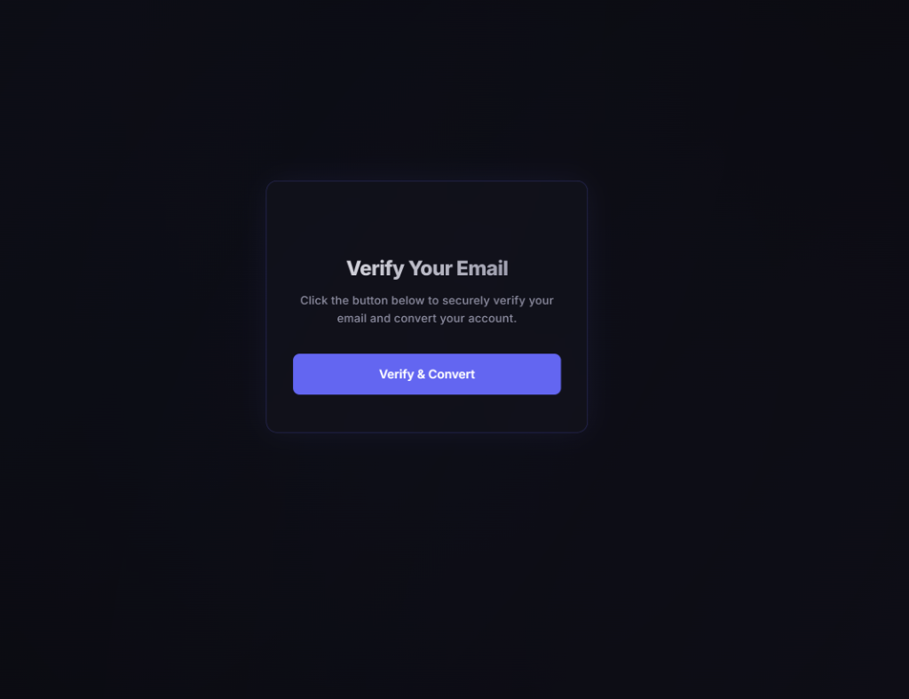 Ghost Magic Link Verification Landing Page
